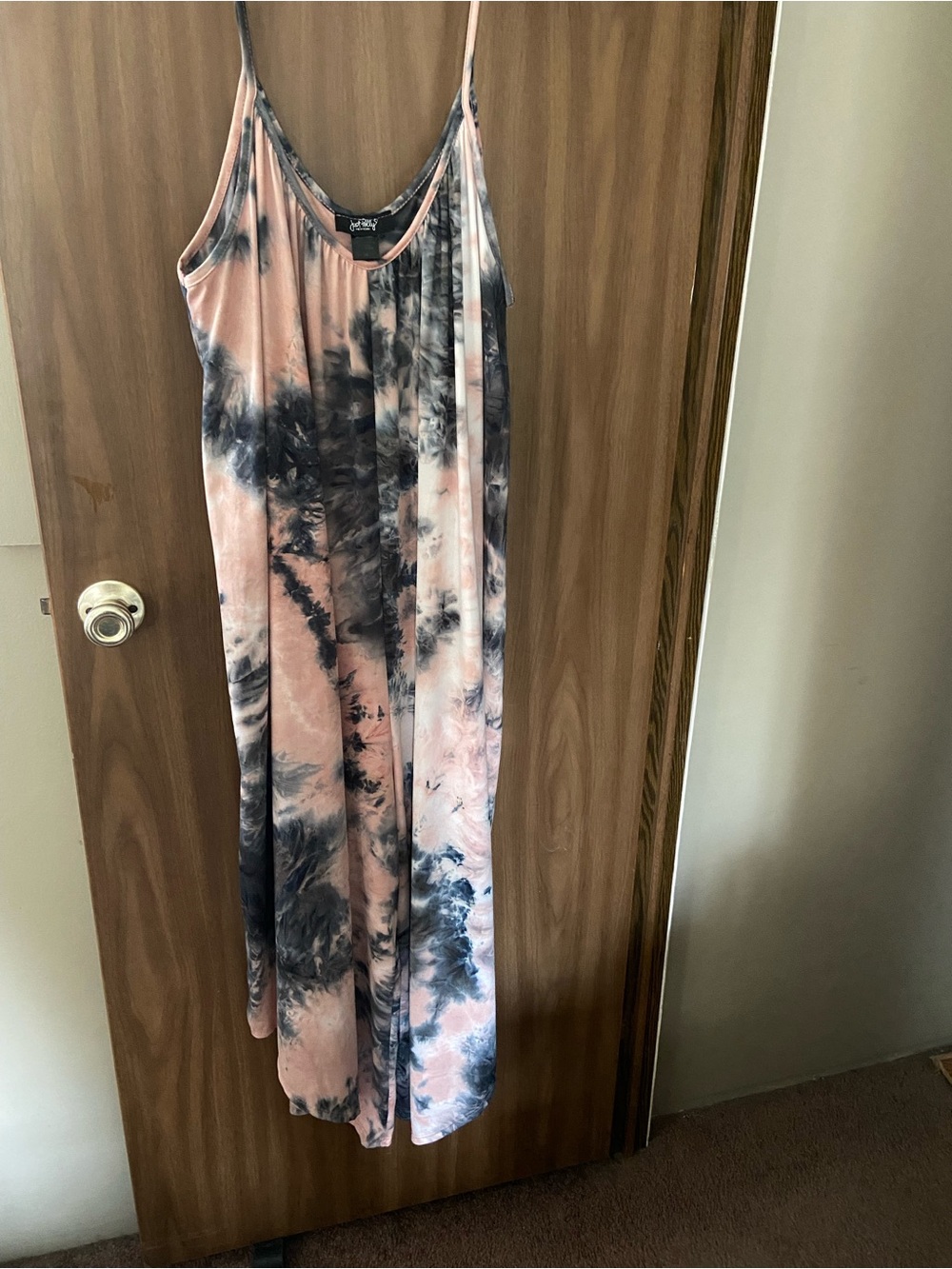 Tie-Dye Pink and Gray Romper